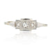 Ring 52 Fine Art Deco diamond ring 58 Facettes CV81