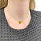 Collier Collier pendentif, "Coeur", or jaune, oeil de tigre. 58 Facettes 32133