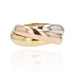 Ring 46 Cartier Trinity ring 3 golds 58 Facettes 22-032