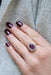 Ring 57 Pompadour ring White gold Amethyst 58 Facettes 2002823CN