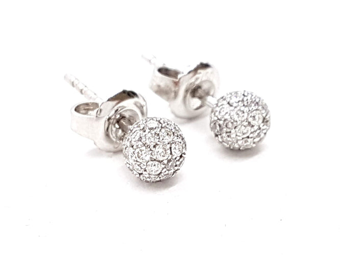 Boucles d'oreilles Boucles d'oreilles Or blanc Diamant 58 Facettes 578647RV