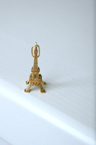 Pendentif Pendentif vintage Tour Eiffel en or jaune 58 Facettes