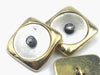 Cufflinks Mother-of-pearl diamond cufflinks 58 Facettes