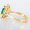 Bague Bague Marguerite Emeraude et diamants 58 Facettes 8392