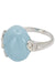 Ring BLUE QUARTZ AND DIAMOND RING 58 Facettes 043661