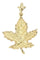 Pendentif Pendentif feuille, en or jaune 58 Facettes 063411