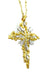 GILBERT ALBERT necklace. Yellow gold and diamond cross 58 Facettes
