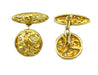 Cufflinks Art Nouveau cufflinks yellow gold 58 Facettes