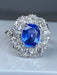 Ring Marguerite ring in sapphire gold and diamonds 58 Facettes