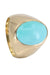 Bague 51.5 CHEVALIERE ANCIENNE TURQUOISE 58 Facettes 058021