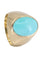 Bague 51.5 CHEVALIERE ANCIENNE TURQUOISE 58 Facettes 058021