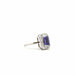 Ring 55 Ring in 18-carat white gold, tanzanite and baguette diamonds 58 Facettes