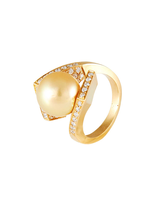 Bague Bague Perle Gold et Diamants 58 Facettes HS20598