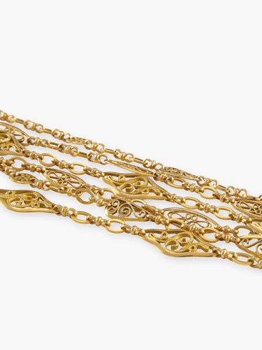 Collier Sautoir trois rangs Filigrane 58 Facettes 511