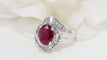 Bague 52 Bague jupe rubis diamants baguette 58 Facettes 32399