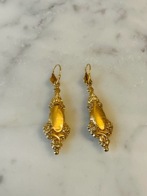 Boucles d'oreilles Paire de pendants d'oreilles Or jaune 58 Facettes