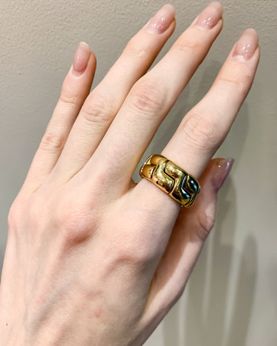 Bague 54 à 57 Bague Or jaune  BULGARI 58 Facettes