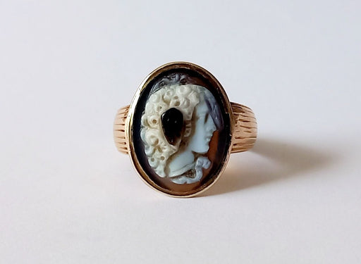 Ring 58 Yellow Gold Ring Cameo 58 Facettes