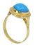 Ring 60 TURQUOISE CABOCHON RING 58 Facettes 044051
