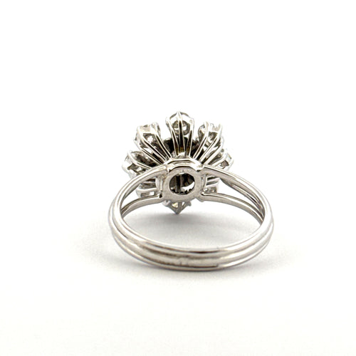 Bague 57 Bague soleil or blanc 18 carats et diamants 58 Facettes