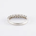 Half alliance ring in white gold, diamonds, pearls 58 Facettes