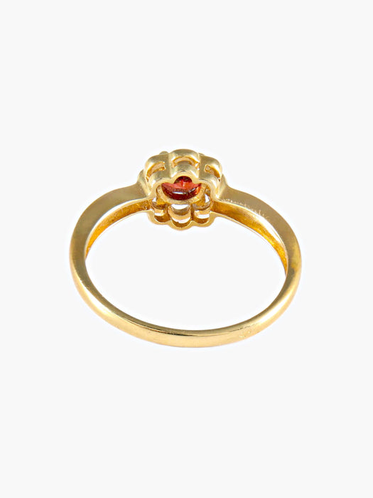 Bague 52 Bague Fleurette Rubis 58 Facettes