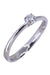 Ring 57 Solitaire white gold diamond 58 Facettes 079951