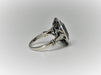 Ring 48 Art deco ring Sapphire Diamonds 58 Facettes 850
