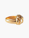 Ring 65 Godronnée Ring Yellow Gold 3 Diamonds 58 Facettes A5711d