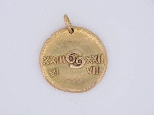 Pendant medal pendant VAN CLEEF & ARPELS zodiac cancri cancer georges lenfant gold 58 Facettes 257841