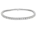 White gold diamond tennis line bracelet. 58 Facettes 30863