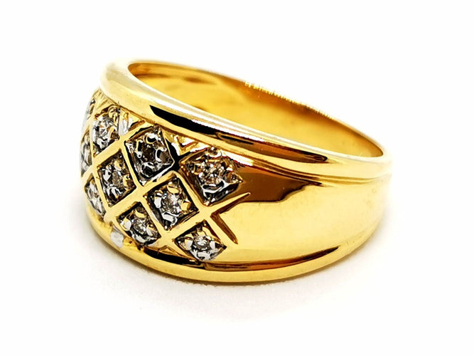 Bague 54 Bague Or jaune Diamants 58 Facettes 1468102CN