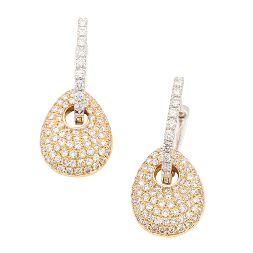 Boucles d'oreilles Boucles d'oreilles Dormeuses Or rose Diamant 58 Facettes 2397518CN