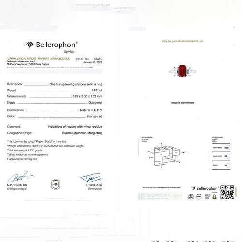 Bague 53 Bague deux ors, rubis et diamants. 58 Facettes 32369