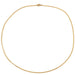 Yellow gold filed curb chain necklace 58 Facettes 18-202