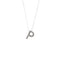 Collier Collier pendentif initiale P diamants 58 Facettes 27844