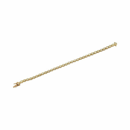 Bracelet Bracelet ligne diamants or jaune. 58 Facettes 31886