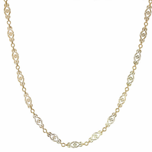 Collier Chaine ancienne en or maille ajourée 58 Facettes 21-799