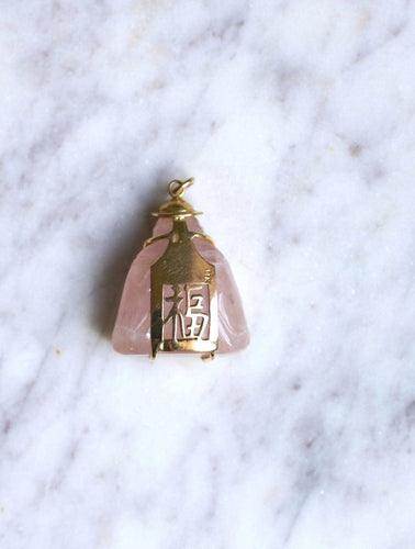 Pendentif Pendentif Bouddha quartz rose 58 Facettes