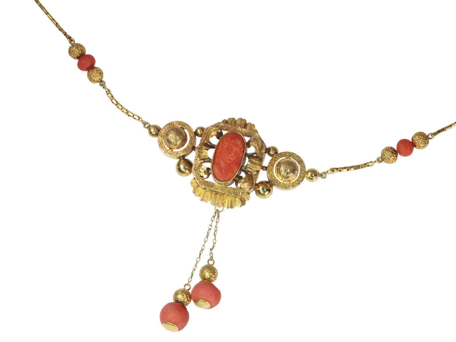 Collier Collier Or et Corail 58 Facettes 20274-0182