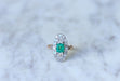 Ring Colombian emerald & diamond marquise ring 58 Facettes