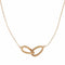 Collier Collier or jaune boucles entrelacées 58 Facettes 23-216