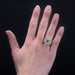Ring 55 Vintage aquamarine and gold ring 58 Facettes 22-481