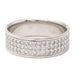 Bague 53 Bague demi alliance Or blanc Diamant 58 Facettes 2303326CN