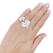 Ring 54 Cartier ring, “Caresse d’Orchidées”, white gold, diamonds. 58 Facettes 33162