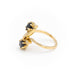 Ring 57.5 Toi & Moi Ring Yellow gold Sapphire 58 Facettes 2004427CN
