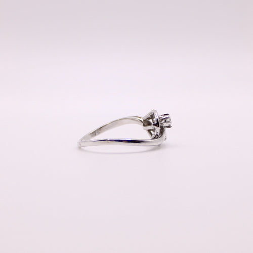 Bague Bague Vintage Diamants Or blanc 58 Facettes