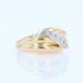 Ring 44 Used gold wave diamond ring 58 Facettes 21-189D