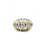 Ring 50 / Yellow / 750‰ Gold and 950‰ Platinum Diamond Ring 58 Facettes 220002SP