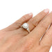 Bague Bague diamant 2,01 carats, en or platine. 58 Facettes